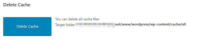 wp-fastest-cache-delete-cache