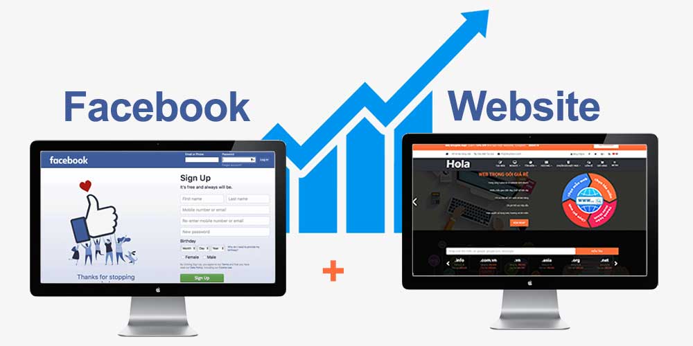 Bán hàng trên cả facebook và website doanh thu sẽ tăng nhanh và bền vững hơn