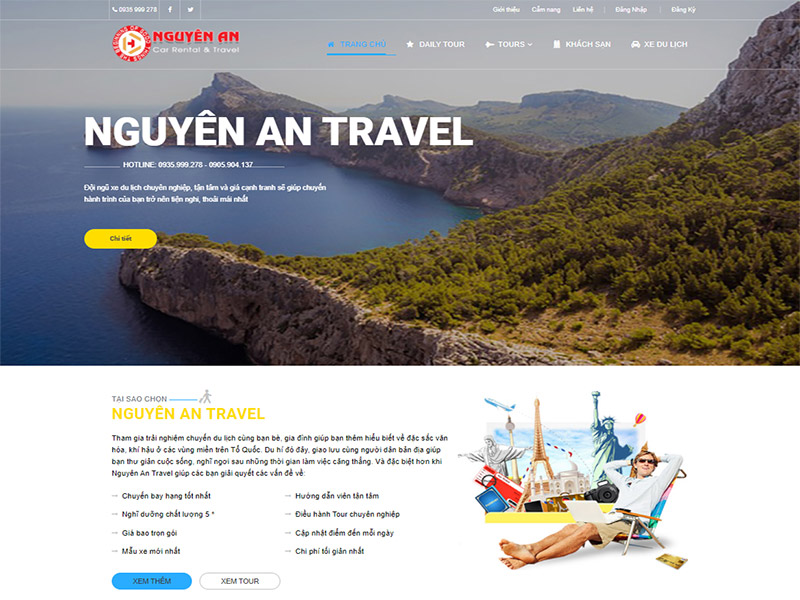 thiết kế web du lịch Đà Nẵng